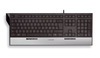 Cherry Easyhub Jk-0100 Corded Multimedia Keyboard With Built-in Usb Connection (silver/black)