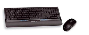 Cherry M85-25805 Evolution Barracuda Xt Wireless Multimedia Desktop And Optical Wireless Mouse (black)
