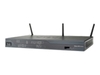 Cisco 881 Fast Ethernet Security Router - Wireless router + 4-port switch - cellular modem - Ethernet,  Fast Ethernet,  802.11b,  802.11g,  802.11n (draft 2.0) - Cisco IOS Advanced IP services - external