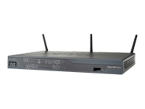 Cisco 881 Fast Ethernet Security Router - Wireless router + 4-port switch - cellular modem - Ethernet,  Fast Ethernet,  802.11b,  802.11g,  802.11n (draft 2.0) - Cisco IOS Advanced IP services - external