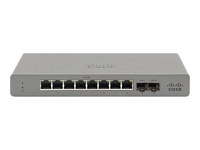 Cisco Meraki Go GS110-8P - Switch - Managed - 8 X 10/100/1000 (poe+) + 2 X Sfp (mini-gbic) (uplink) - Desktop,  Wall-mountable - Poe+ (67 W)