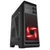CIT Hero Mid Tower MATX Case with 1 x 12cm Front Red LED Fan & 1 x USB3 with Side Window
