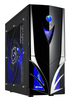 CIT Mars Midi Tower Part-Mesh Gaming Case with 2 x Blue LED Fans & LED Display