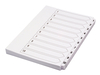 Concord Index Unpnchd A4 1-10 Wht 75201 - 10 Pack