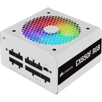 Corsair CX-F RGB Series 650W 80 Plus Bronze Fully Modular PSU Power Supply - White
