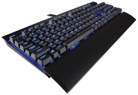 Corsair Gaming K70 LUX Mechanical Keyboard,  Backlit Blue LED,  Cherry MX Red
