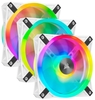CORSAIR QL Series,  iCUE QL120 RGB,  120mm RGB LED PWM White Fan,  Triple Fan Kit with Lighting Node CORE