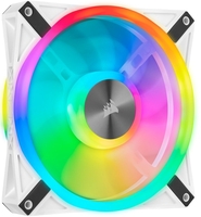 CORSAIR QL Series,  iCUE QL140 RGB,  140mm RGB LED PWM White Fan,  Single Fan