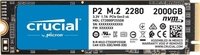 Crucial P2 2TB Internal SSD,  Up to 2400 MB/s (3D NAND,  NVMe,  PCIe,  M.2)