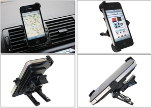 Custom Dedicated Air Vent Spring Mount Holder For Apple iPhone 4 4S
