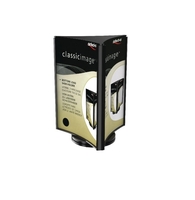 Deflecto 3 Sided Rotating Sign Holder Black 601A5RD