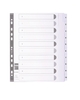 Dividers Mylar A4 Maxi White 1-10 MWD1-10Z-EW