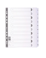 Dividers Mylar A4 Maxi White 1-10 MWD1-10Z-EW