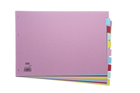 ELBA A3 CARD DIVIDERS 10 PART ASSORTED