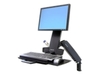 Ergotron Styleview Hd Combo Mounting Kit (Wall Bracket,  Support Arm,  Mount,  Wrist Rest ) For Lcd Display / Keyboard / Mouse / Bar Code Scanner Plastic,  Aluminium,  Steel Black Screen Size: 24 Mounting Interface: 100 X 100 Mm,  75 X 75 Mm