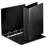 Esselte A4 25mm Press D-Ring binder (Black)