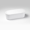 Euctulgewsw Large Cable Tidy Unit For 6 Way Extension Block In White