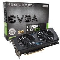 EVGA GeForce GTX 970 Superclocked GAMING ACX 2.0 4GB GDDR5 Dual DVI HDMI DisplayPort PCI-E Graphics Card