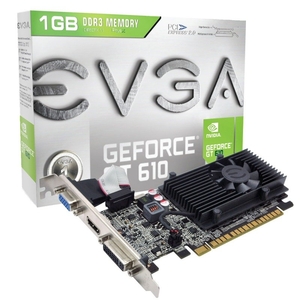 EVGA GT 610 1GB DDR3 VGA DVI HDMI PCI-E Graphics Card