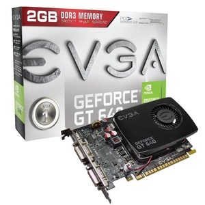 EVGA GT 640 Single Slot 2GB DDR3 Dual DVI Mini HDMI PCI-E Graphics Card