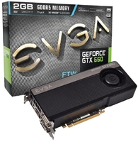 EVGA GTX 660 FTW 2GB GDDR5 Dual DVI HDMI DisplayPort PCI-E Graphics Card
