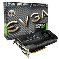 EVGA GTX 660 Ti FTW 2GB GDDR5 Dual DVI HDMI DisplayPort PCI-E Graphics Card