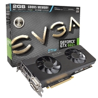 EVGA GTX 660 Ti FTW Signature2 2GB GDDR5 Dual DVI HDMI DisplayPort PCI-E Graphics Card