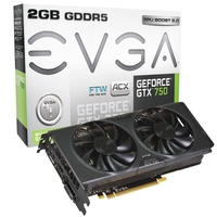 EVGA GTX 750 2GB GDDR5 DVI-I HDMI DisplayPort PCI-E Graphics Card