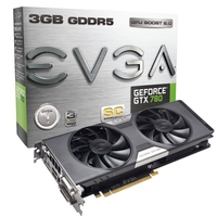 EVGA GTX 780 Superclocked with ACX Cooler 3GB GDDR5 6008MHz Dual-DVI HDMI DisplayPort PCI-E Graphics Card