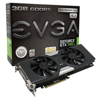EVGA GTX 780 Ti SC ACX 3GB GDDR5 Dual DVI HDMI DisplayPort PCI-E Graphics Card