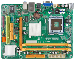 *EX Display* Biostar G31D-M7 Socket 775 Onboard VGA 6 Channel Audio mATX Motherboard (Includes back plate only)