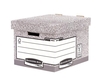 Fellowes Bankers Storage Box with Fastfold Automatic Assembly - 10 Pack