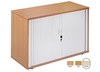 FF ARISTA DESK HIGH SIDE TAMBOUR MAPLE