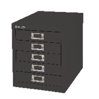 Ff Bisley Cabinet 5 Drawer Black