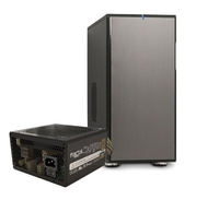 Fractal Design Define R3 Titanium Case With Fractal Design Integra R2 500w PSU