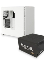 Fractal Design Define R4 USB3 White with Window Case And Fractal Design Integra R2 500w 80 Plus Efficiency PSU