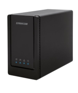 Freecom DualDrive Network Center 2-bay (no disks) NAS Enclosure