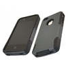 FuZion NET Black Soft Silicone Case Hard Grey Back Cover Apple iPhone 4
