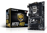 Gigabyte GA-H170-HD3 Socket 1151 VGA DVI HDMI 7.1 Channel Audio ATX Motherboard
