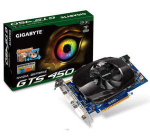 Gigabyte GTS 450 1GB GDDR5 Dual DVI Mini HDMI Out PCI-E Graphics Card