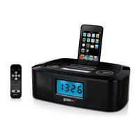 Groov-e I-speakerdock-20 Speaker System With Clock Radio For Ipod/iphone