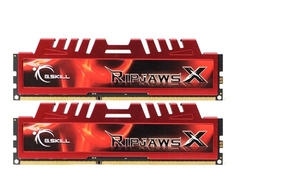 G.Skill Ripjaws-X F3-17000CL11D-8GBXL - Memory - 8 GB: 2 x 4 GB - DIMM 240-pin - DDR3 - 2133 MHz / PC3-17000 - CL11 - 1.5 V - unbuffered - non-ECC