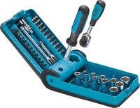 Hazet 856-1 38 Piece 1/4 Socket and Bit Set in Smart Case