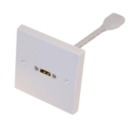 HDMI WALLPLATE WITH FLEXIBLE CONNECTOR