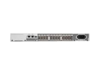 HP StorageWorks 8/24 SAN Switch with 16 active ports,  rackmount kit,  accessory kit,  serial cable,  base software of Full Fabric,  Advanced Fabric OS,  Advanced Web Tools amd Advanced Zoning