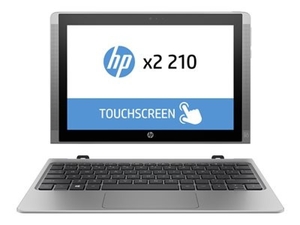 HP X2 210 Detachable 2-in-1 Laptop,  Intel Atom x5 Z8300 / 1.44 GHz - 64GB SSD eMMC Storage - 10.1" IPS Touch Display / 1280 x 800 - Wifi and Bluetooth 4.0 - Windows 10 Pro 64-bit