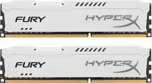 HyperX Fury White Series 16GB 1866MHz DDR3 CL10 DIMM (Kit of 2) Memory Kit