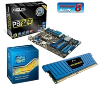 Intel Gamer Bundle with Asus P8Z77-V LX Motherboard Intel I5 3570K Processor and 8GB DDR3 (2 x 4GB) Corsair Vengeance LP Blue Memory