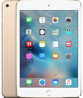 iPad Mini 4,  Wi-fi,  Cellular,  128GB,  7.9-inch Retina Display,  A8 CPU Chip,  iOS 9,  Bluetooth,  8MP and 1.2MP camera,  Apple SIM Gold