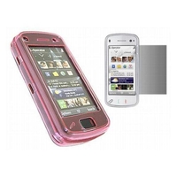 iTalkOnline Pink Twin Pack ProGel Skin Case & LCD Screen Protector - Nokia N97